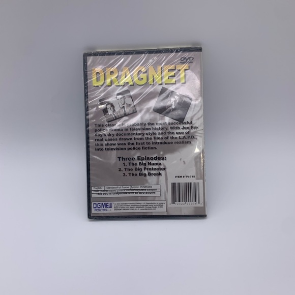 Dragnet Volume 3 Starring Jack Webb (DVD Slim Case) 1951 Series 75 Min. - Picture 6 of 6